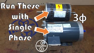 Three Ways To Run A Three Phase Motor On Single Phase And the Pros and Cons of Each Method 065 [upl. by Esylla]