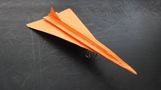 How to Make a Concorde Origami Paper Plane Instruction [upl. by Yesmar]