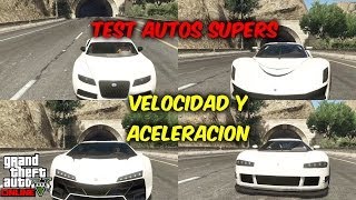 GTA 5 ONLINE AUTOS SUPER TEST VELOCIDAD ACELERACION [upl. by Larry]