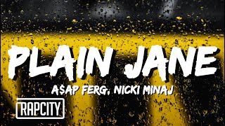 AAP Ferg  Plain Jane REMIX Lyrics ft Nicki Minaj [upl. by Abdel529]