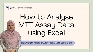 How to Analyse MTTMTS Assay Data and IC50 using Excel [upl. by Artiek]