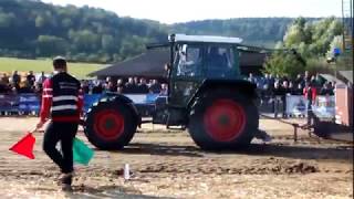 Fendt 380 GTA Bremswagenziehen Westhausen 2015 [upl. by Fara]