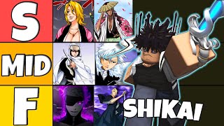 Best UNBIASED ShikaiBankai Tier List  Type Soul [upl. by Nicolas]