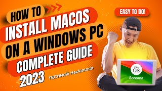 SUPER EASY Hackintosh Complete Guide  How to Install macOS on a Windows Computer [upl. by Attelrahs]