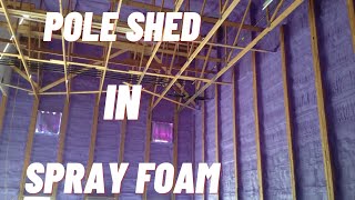 Spray Foam Insulation for Pole Sheds [upl. by Lehar474]