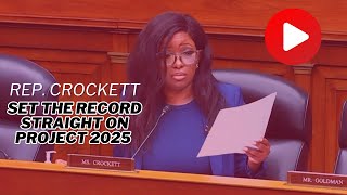 Crockett EXPOSES Project 2025 authors [upl. by Aiekan]