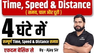 Complete Video of Time Speed amp Distance by Ajay Sir  समय चाल और दूरी For UPP Railway SSC etc [upl. by Melba]