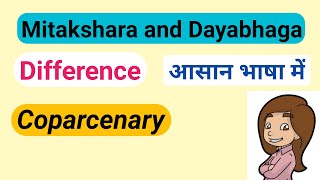 Dayabhaga and Mitakshara in Hindu law  Coparcenary in Hindu Law [upl. by Apul]