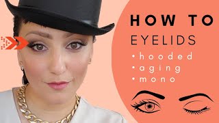 HOW TO  Hooded eyes Mono eyelids Wrinkled eyelids [upl. by Bisset]