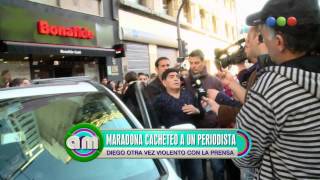 Maradona cachetea a un periodista  Am [upl. by Rombert]