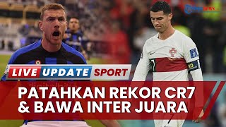 Striker Inter Milan Sukses Patahkan Rekor Cristiano Ronaldo Edin Dzeko Ngejokes Tak Mau Disebut Tua [upl. by Thackeray940]