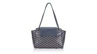 Goyard Goyardine Rouette PM Navy [upl. by Odrawde]