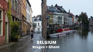 3 DAYS IN BELGIUM ✈️ Exploring Bruges and Ghent  Travel Diary [upl. by Fronia]