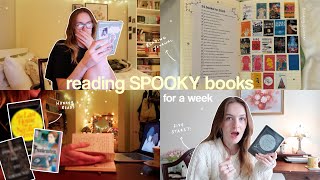 reading SPOOKY books for a week 👻 SUMMERWEEN 2024 VLOG [upl. by Ammej]