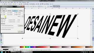 Tutorial Efek Teks Perspektif di Inkscape 0482 [upl. by Enaerb643]