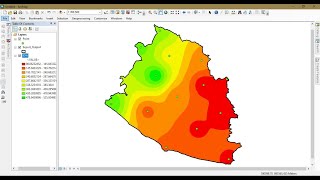 Geostatistical Analysis Spatial Interpolation  Rainfall Estimation using IDW Technique in ArcGIS [upl. by Antonietta]