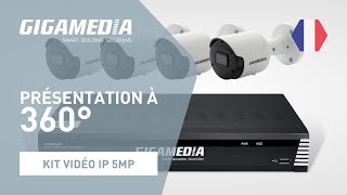 Présentation KIT IP VIDEOSURVEILLANCE GIGAMEDIA [upl. by Zednanref]