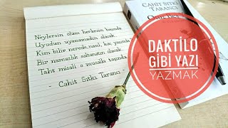 Daktilo Gibi Yazmak  Güzel Yazı Yazma Teknikleri [upl. by Leduar745]