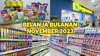 GROCERY SHOPPING  BELANJA BULANAN OKTOBER 2021 [upl. by Caton]