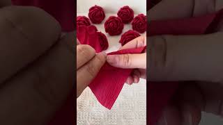 Paper towel folding red rose method [upl. by Yor]