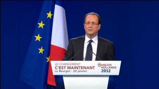 Le discours de François Hollande au Bourget [upl. by Saidel]