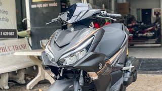 Yamaha NVX 2024 Đen Vàng Đồng  Yamaha Aerox 2024 Matte Black Quang Ya [upl. by Yemerej791]