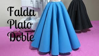 Falda doble circular larga [upl. by Julienne]