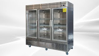 Commercial Beverage Refrigerator Display Fridge Merchandiser Drink Cooler Adjustable Shelves 83rg [upl. by Baker233]