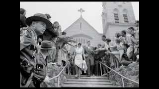 August 12 1962  President John F Kennedy attending Sunday mass in Boothbay Harbor Maine [upl. by Aleacem817]