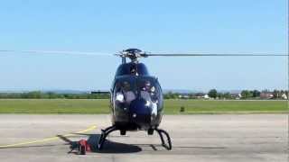 Eurocopter EC 120 B Colibri helicopter takeofflanding  Hradec Králové helicoptershow 2012 [upl. by Maddocks]