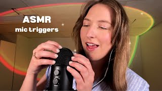 ASMR Mic Triggers  Whisper Rambles 🎙️ bare mic foam mic cover amp fluffy mic cover [upl. by Adnir880]