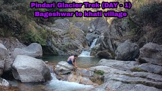 Pindari Glacier trek in 2024  Day 1 fullinformation uttrakhand bageshwar viral vlog [upl. by Maisel]