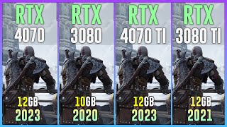 RTX 4070 vs RTX 3080 vs RTX 4070 TI vs RT 3080 TI  Test in 12 Games [upl. by Ahsinnod911]