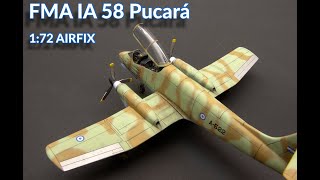 FMA IA 58 Pucará Argentinean Air Force Falklands  Malvinas war 172 AIRFIX Full Video Build [upl. by Mychael448]