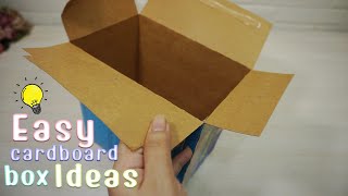 ♻️ 3 Repurposing Cardboard Boxes into Functional Storage [upl. by Drolyag]