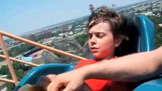 MUST SEE First Time on a Roller Coaster [upl. by Aitnauq]