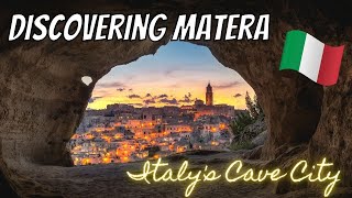 MATERA ITALY Discovering Italys Magical Cave City  Sassi di Matera  Il Belvedere [upl. by Ahsital]