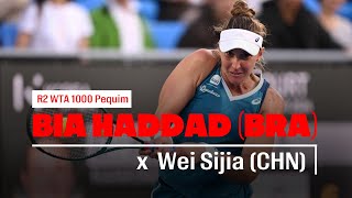 BIA HADDAD x Wei Sijia  R2 WTA 1000 Pequim  Live comentários [upl. by Jerz]