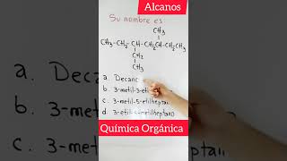 Nomenclatura de alcanos Cuál es tu respuesta Déjala abajo química alcanos hidrocarburos [upl. by Hnirt473]