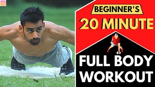 20 Min Full Body Workout For Beginners Follow Along  Men amp Women [upl. by Concha]