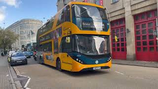 Buses in Bristol part 3 Includes badgerline streetdeck and Stagecoach gold E400MMC [upl. by Shulamith]