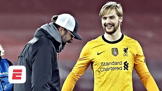 Liverpool vs Ajax reaction Has Caoimhin Kelleher overtaken Adrian as Liverpool’s No 2  ESPN FC [upl. by Marmawke]