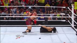 Ryback Randy Orton and Sheamus save 2013 WWE Hall of Fame Inductee Mick Foley from The Shield Raw [upl. by Aivad]