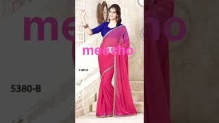 Meesho pink 🩷 saree collection meesho haul meesho finds meesho shopping 🌷🌷🌷 [upl. by Margaret]