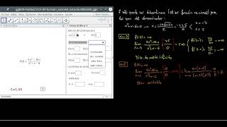 Límites y Continuidad A03 Estudio de una función racional [upl. by Aube]