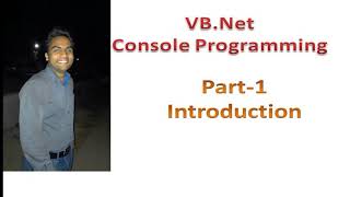 Introduction to vbnet console programming Part1 [upl. by Eserrehs]