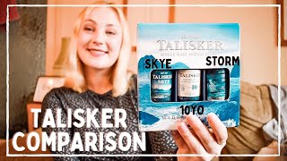 WHATS THE BEST TALISKER Comparison Review  Skye vs 10yo vs Storm Scotch Highland Single Malt [upl. by Berna]