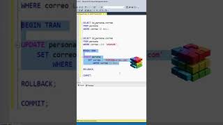 SQL Server 2022  UPDATE seguros en SQL con BEGIN TRAN ROLLBACK COMMIT [upl. by Ashling486]