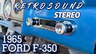 RETROSOUND STEREO  out with AM in with Bluetooth  1965 Ford F350 [upl. by Amol]