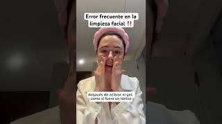 Error frecuente en la limpieza facial ‼️ Dejadme dudas en comentarios ❤️ dermatologa skincaretips [upl. by Riebling]